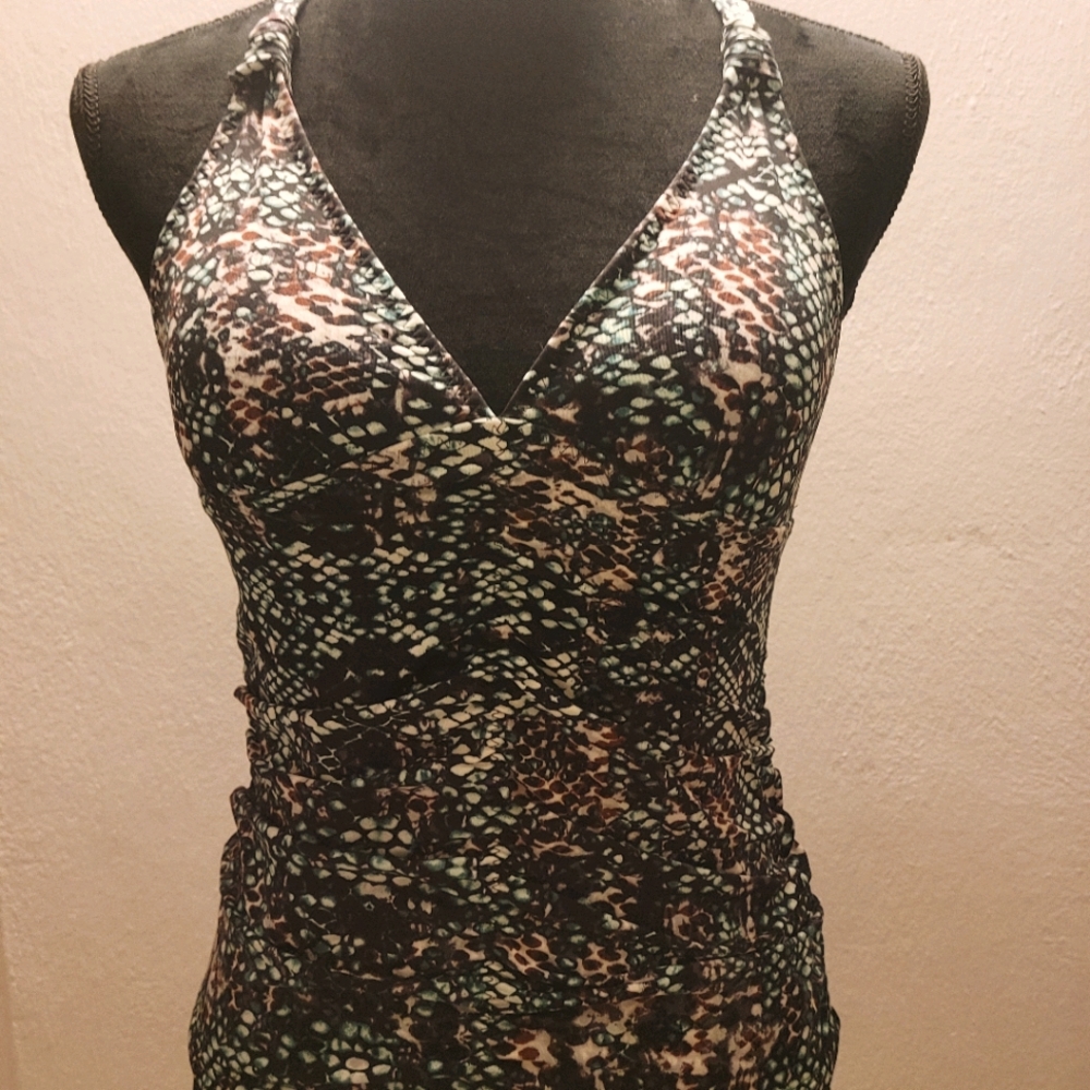 Athleta Multi-color Tankini Top XS